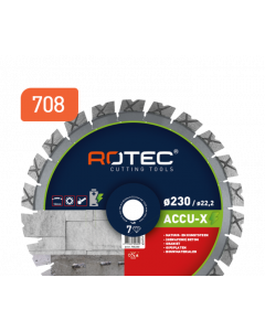 Rotec 708 ACCU-X Diamantzaagblad voor accu machines