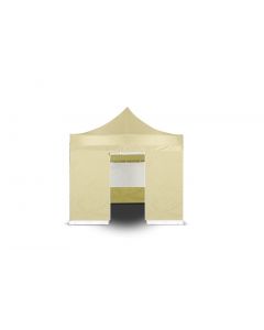 Grizzly GO-WORK Easy-up doorwerktent zijwand met ingang - 3 meter - zand