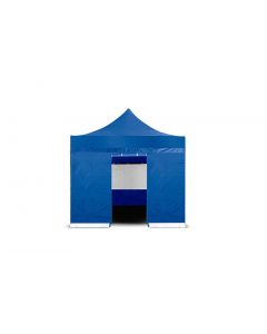 Grizzly GO-WORK Easy-up doorwerktent zijwand met ingang - 3 meter - blauw