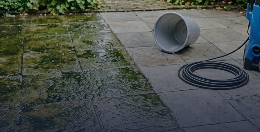 Zo verwijder je vuil en groene aanslag van je tegels